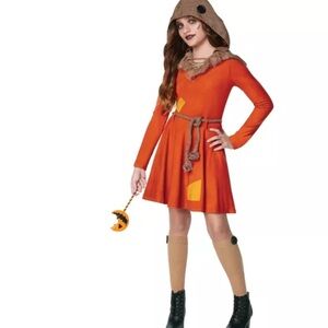 Spirit Halloween Sam Youth Dress Costume Size Medium and Bag Bundle.